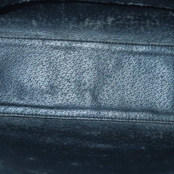 CELINE Macadam Canvas Hand Bag PVC Leather Black Auth 83930 - Picture 11 of 15